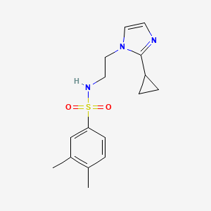 N-(2-(2-cyclopropyl-1H-imidazol-1-yl)ethyl)-3,4-dimethylbenzenesulfonamide