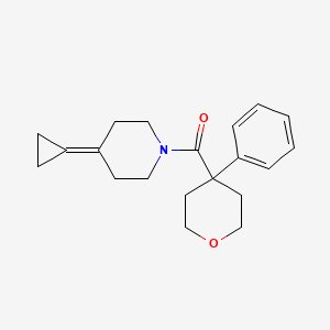 (4-cyclopropylidenepiperidin-1-yl)(4-phenyltetrahydro-2H-pyran-4-yl)methanone