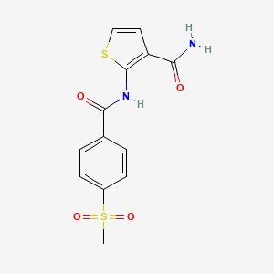2-(4-(Methylsulfonyl)benzamido)thiophene-3-carboxamide