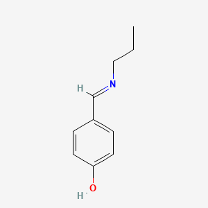 molecular formula C10H13NO B2846408 4-[(Propylimino)methyl]benzenol CAS No. 106493-25-8