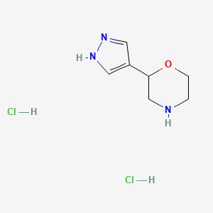 2-(1H-Pyrazol-4-yl)morpholine;dihydrochloride
