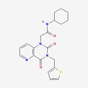 N-cyclohexyl-2-(2,4-dioxo-3-(thiophen-2-ylmethyl)-3,4-dihydropyrido[3,2-d]pyrimidin-1(2H)-yl)acetamide