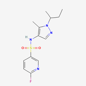 N-(1-Butan-2-yl-5-methylpyrazol-4-yl)-6-fluoropyridine-3-sulfonamide