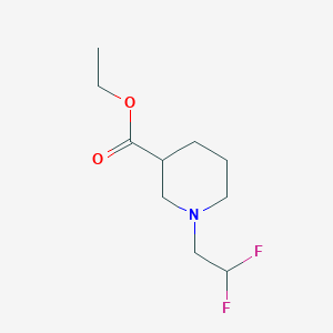 molecular formula C10H17F2NO2 B2846423 Ethyl 1-(2,2-difluoroethyl)piperidine-3-carboxylate CAS No. 937603-28-6