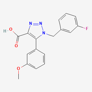 1-(3-fluorobenzyl)-5-(3-methoxyphenyl)-1H-1,2,3-triazole-4-carboxylic acid