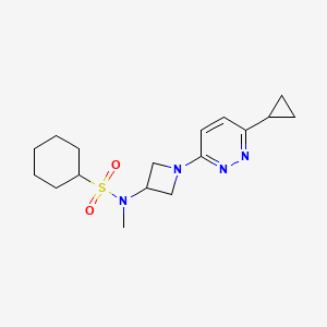 N-[1-(6-Cyclopropylpyridazin-3-yl)azetidin-3-yl]-N-methylcyclohexanesulfonamide