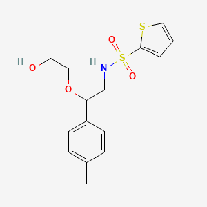 N-(2-(2-hydroxyethoxy)-2-(p-tolyl)ethyl)thiophene-2-sulfonamide