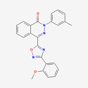 molecular formula C24H18N4O3 B2846458 4-[3-(2-methoxyphenyl)-1,2,4-oxadiazol-5-yl]-2-(3-methylphenyl)phthalazin-1(2H)-one CAS No. 1291840-54-4