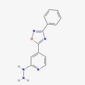 5-(2-Hydrazino-4-pyridyl)-3-phenyl-1,2,4-oxadiazole