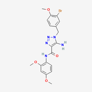 5-amino-1-(3-bromo-4-methoxybenzyl)-N-(2,4-dimethoxyphenyl)-1H-1,2,3-triazole-4-carboxamide