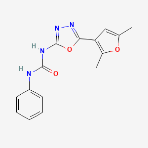 1-(5-(2,5-Dimethylfuran-3-yl)-1,3,4-oxadiazol-2-yl)-3-phenylurea