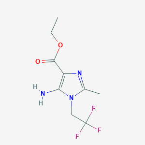 ethyl 5-amino-2-methyl-1-(2,2,2-trifluoroethyl)-1H-imidazole-4-carboxylate