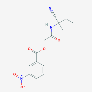 [2-[(2-Cyano-3-methylbutan-2-yl)amino]-2-oxoethyl] 3-nitrobenzoate