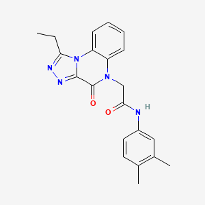 N-(3,4-dimethylphenyl)-2-(1-ethyl-4-oxo-[1,2,4]triazolo[4,3-a]quinoxalin-5(4H)-yl)acetamide
