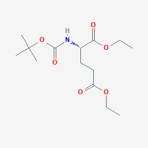 molecular formula C14H25NO6 B2846542 (S)-Diethyl 2-(tert-butoxycarbonylamino)pentanedioate CAS No. 130696-54-7