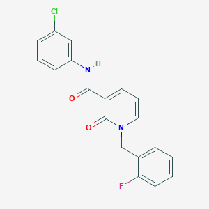 N-(3-chlorophenyl)-1-(2-fluorobenzyl)-2-oxo-1,2-dihydropyridine-3-carboxamide