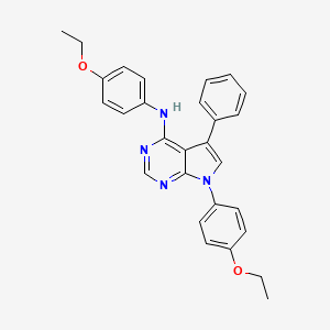 N,7-bis(4-ethoxyphenyl)-5-phenyl-7H-pyrrolo[2,3-d]pyrimidin-4-amine