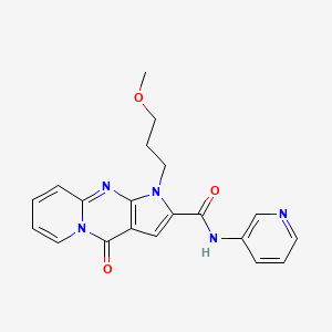 B2846614 1-(3-methoxypropyl)-4-oxo-N-(pyridin-3-yl)-1,4-dihydropyrido[1,2-a]pyrrolo[2,3-d]pyrimidine-2-carboxamide CAS No. 900882-28-2