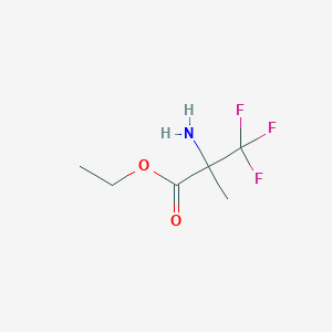 molecular formula C6H10F3NO2 B2846638 Ethyl 2-amino-3,3,3-trifluoro-2-methylpropanoate CAS No. 1513588-93-6