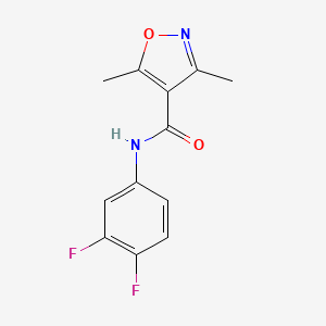 N-(3,4-difluorophenyl)-3,5-dimethyl-4-isoxazolecarboxamide