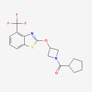 Cyclopentyl(3-((4-(trifluoromethyl)benzo[d]thiazol-2-yl)oxy)azetidin-1-yl)methanone