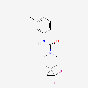 molecular formula C16H20F2N2O B2846707 N-(3,4-dimethylphenyl)-1,1-difluoro-6-azaspiro[2.5]octane-6-carboxamide CAS No. 2319725-76-1