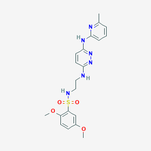 2,5-dimethoxy-N-(2-((6-((6-methylpyridin-2-yl)amino)pyridazin-3-yl)amino)ethyl)benzenesulfonamide