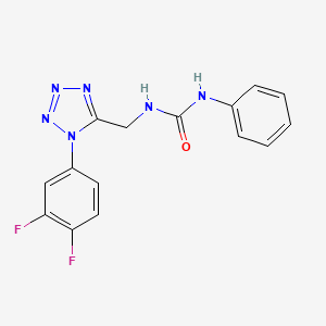 1-((1-(3,4-difluorophenyl)-1H-tetrazol-5-yl)methyl)-3-phenylurea