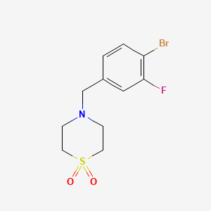 4-(4-Bromo-3-fluorobenzyl)thiomorpholine 1,1-dioxide