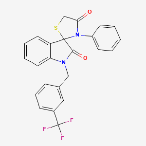 3'-Phenyl-1-{[3-(trifluoromethyl)phenyl]methyl}-1,2-dihydrospiro[indole-3,2'-[1,3]thiazolidine]-2,4'-dione
