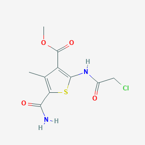 Methyl 5-(aminocarbonyl)-2-[(chloroacetyl)amino]-4-methylthiophene-3-carboxylate