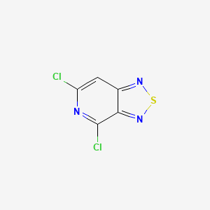 molecular formula C5HCl2N3S B2846762 4,6-Dichloro[1,2,5]thiadiazolo[3,4-c]pyridine CAS No. 500896-83-3