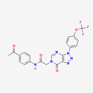 N-(4-acetylphenyl)-2-(7-oxo-3-(4-(trifluoromethoxy)phenyl)-3H-[1,2,3]triazolo[4,5-d]pyrimidin-6(7H)-yl)acetamide