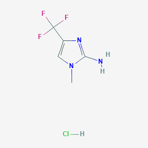 1-Methyl-4-(trifluoromethyl)imidazol-2-amine;hydrochloride