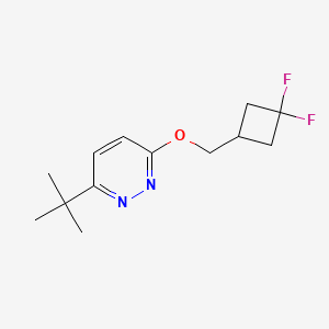 3-Tert-butyl-6-[(3,3-difluorocyclobutyl)methoxy]pyridazine