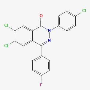 6,7-Dichloro-2-(4-chlorophenyl)-4-(4-fluorophenyl)phthalazin-1-one