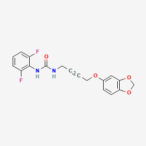 1-(4-(Benzo[d][1,3]dioxol-5-yloxy)but-2-yn-1-yl)-3-(2,6-difluorophenyl)urea