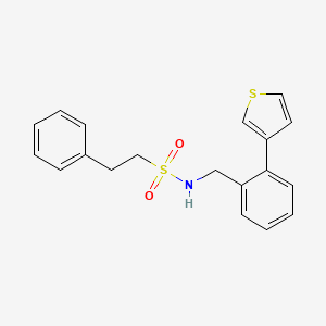 2-phenyl-N-(2-(thiophen-3-yl)benzyl)ethanesulfonamide