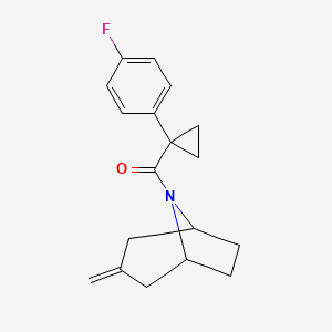 (1-(4-fluorophenyl)cyclopropyl)((1R,5S)-3-methylene-8-azabicyclo[3.2.1]octan-8-yl)methanone