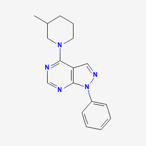 4-(3-Methylpiperidin-1-yl)-1-phenylpyrazolo[3,4-d]pyrimidine