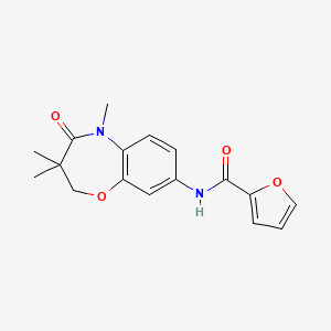 N-(3,3,5-trimethyl-4-oxo-2,3,4,5-tetrahydrobenzo[b][1,4]oxazepin-8-yl)furan-2-carboxamide