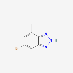 molecular formula C7H6BrN3 B2846874 5-bromo-7-methyl-1H-1,2,3-benzotriazole CAS No. 1354777-43-7