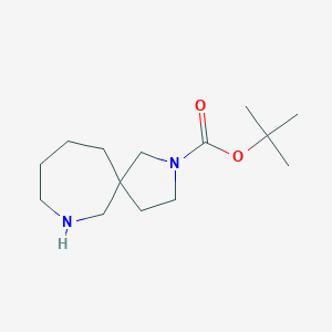 molecular formula C14H26N2O2 B2846876 Tert-butyl 2,7-diazaspiro[4.6]undecane-2-carboxylate CAS No. 1205750-33-9