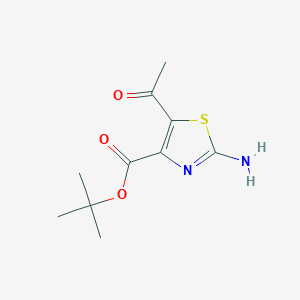 Tert-butyl 5-acetyl-2-amino-1,3-thiazole-4-carboxylate