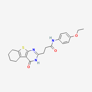 N-(4-ethoxyphenyl)-3-(4-oxo-5,6,7,8-tetrahydro-3H-[1]benzothiolo[2,3-d]pyrimidin-2-yl)propanamide