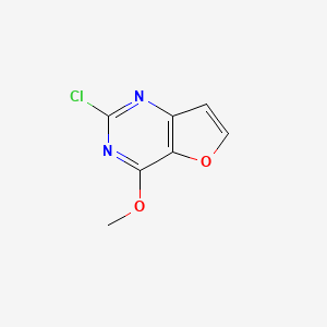 molecular formula C7H5ClN2O2 B2846948 2-Chloro-4-methoxyfuro[3,2-d]pyrimidine CAS No. 2089311-14-6