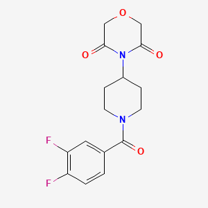 4-(1-(3,4-Difluorobenzoyl)piperidin-4-yl)morpholine-3,5-dione
