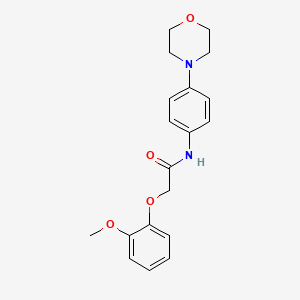 2-(2-methoxyphenoxy)-N-(4-morpholinophenyl)acetamide