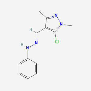 5-chloro-1,3-dimethyl-1H-pyrazole-4-carbaldehyde 4-phenylhydrazone