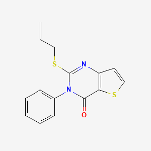 2-(allylsulfanyl)-3-phenylthieno[3,2-d]pyrimidin-4(3H)-one